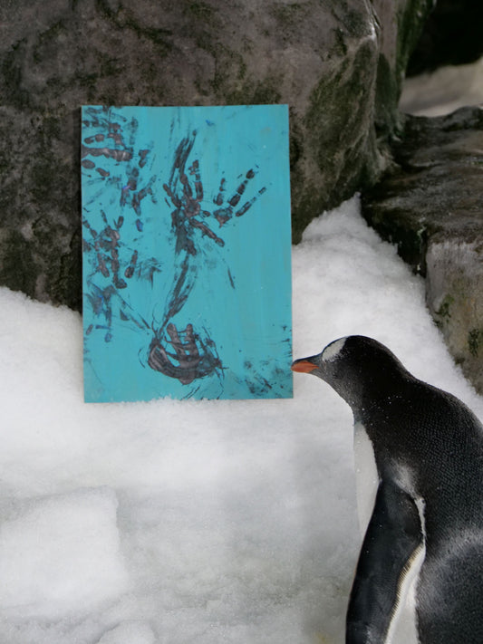 Large - A3 Penguin Paintings